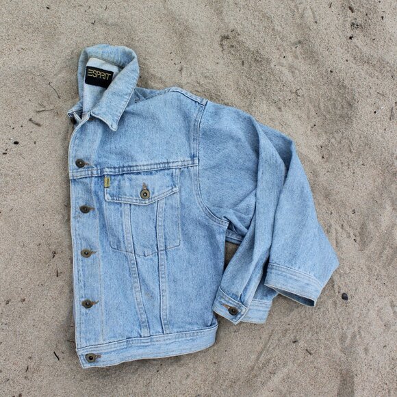 90s Vintage esprit denim Jacket Fits S/M - Picture 2 of 3